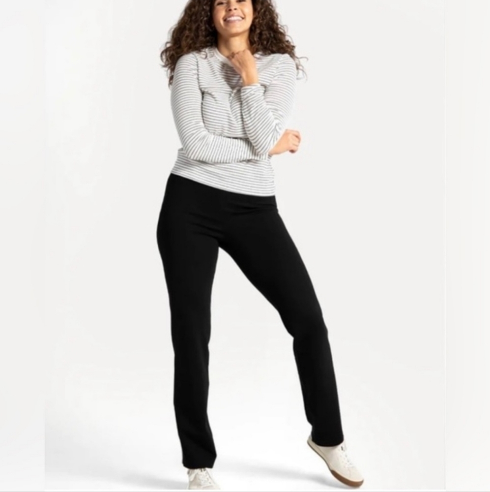 Betabrand Black Yoga Dress Pants
